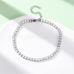 Bracelets à maillons en acier inoxydable 304 avec zircone cubique pour femmes&nbsp;BJEW-G754-01B-P03