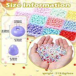 180g 12 Farben 6/0 opake Backfarbe Glas Saatperlen Perlen&nbsp;SEED-CJ0001-23