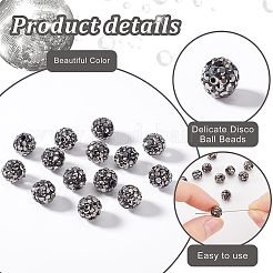100pcs pflastern Discokugelperlen&nbsp;FIND-PH0022-10