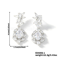 Boucles d'oreilles à pampilles en forme de fleur en laiton&nbsp;GP2120-1