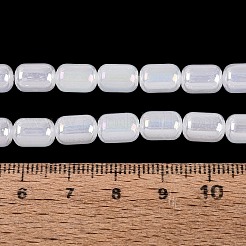 Chapelets de perles en verre d'imitation jade électrolytique&nbsp;EGLA-Q132-03B-B01
