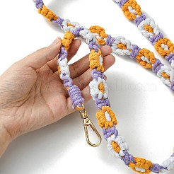 Alliage avec tissage de coton pour porte-clés bricolage&nbsp;AJEW-CJ0001-32B