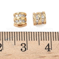 Perline zirconi micro pave  in ottone&nbsp;KK-S350-04G