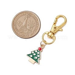 5 pendentif décoratif en alliage émaillé sur le thème de Noël&nbsp;HJEW-JM02274