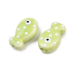 Perles en porcelaine manuelles&nbsp;X-PORC-B009-03K