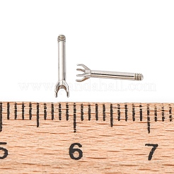 Ohrstecker-Beschläge aus Edelstahl 304&nbsp;STAS-B091-02B-01P