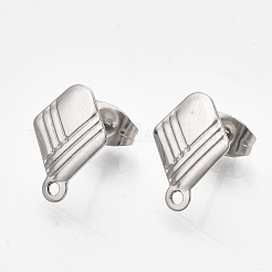 Anlaufgeschützte Ohrstecker-Beschläge aus Edelstahl 304&nbsp;X-STAS-S079-60B