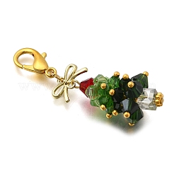 Décorations de pendentif en verre en alliage&nbsp;HJEW-JM04107-03