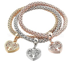 3 x Charm-Armband aus Legierung mit Strassen.&nbsp;WGE2207-01