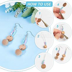 90 Stück 3 Stil unbehandelte Holzverbinder-Charms&nbsp;DIY-CA0004-66