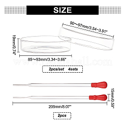 Capsula di Petri biochimica in vetro piatto e rotondo&nbsp;GLAA-OC0001-14B