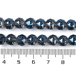 Transparentes perles de verre de galvanoplastie brins&nbsp;EGLA-N002-34C-C15