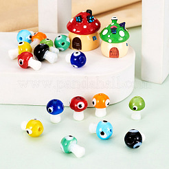 32 stücke 8 farben handgemachte böse auge Bunte Malerei perlen&nbsp;LAMP-CD0001-20