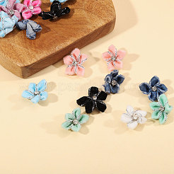 40 Stück Samt in zwei Farben mit Harz-Strass-Cabochons&nbsp;FIND-CA0011-27