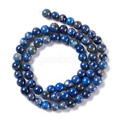 Natürliche Lapislazuli runde Perle Stränge&nbsp;X-G-E262-01-6mm