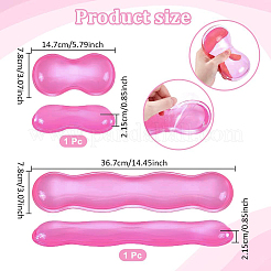 2 poggiapolsi in silicone per mouse e tappetino per tastiera in 2 stili&nbsp;AJEW-NB0008-30B