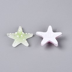Cabochon decoden in resina trasparente e paillettes&nbsp;CRES-Q222-01