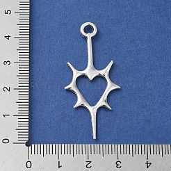 Pendentifs en alliage de style tibétain&nbsp;PALLOY-O002-06B-AS