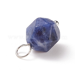 Pendenti in sodalite naturale sfaccettata&nbsp;PALLOY-JF01694-02