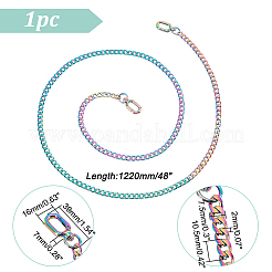 1 tracolla per borsa a tracolla con catena in ferro&nbsp;DIY-WR0002-45