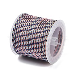 Cordon tressé en polyester de 11 m avec âme en coton et fil métallique&nbsp;OCOR-Z006-01-04
