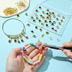 Bastelsets für DIY-Geburtsstein-Charm-Armreif und Anhänger-Dekoration&nbsp;DIY-YW0008-95