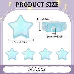 500pcs umweltfreundliche transparente Acrylperlen&nbsp;MACR-ME0001-19