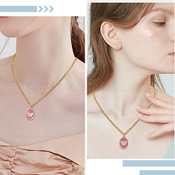 6pcs pendentifs en émail de laiton de placage en rack&nbsp;KK-BBC0020-67