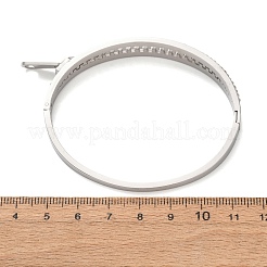 Klappbare Strassarmreifen aus Edelstahl 304 für Damen&nbsp;BJEW-K307-02P
