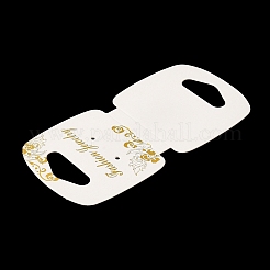 Ripiegare le carte da esposizione di gioielli in carta floreale con stampa in oro&nbsp;CDIS-M005-09