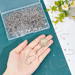 300 Stück Ohrringhaken aus 304 Edelstahl&nbsp;DIY-SP0001-05