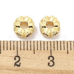 Messing Micro Pave klare Zirkonia Perlen&nbsp;KK-Z044-06B