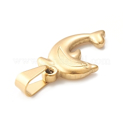 Placcatura ionica (ip) ciondoli in acciaio inossidabile 304&nbsp;STAS-F288-03G