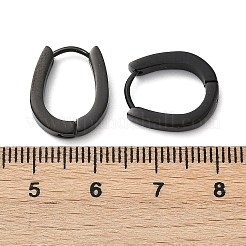 Orecchini a cerchio in acciaio inossidabile 304 effetto lucidatura&nbsp;EJEW-M001-38P
