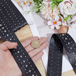 Sangles en cuir PU et rivets en acier inoxydable de 3 yard&nbsp;DIY-GF0013-43A