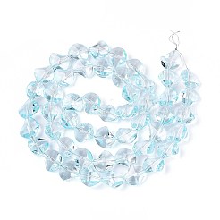 Peinture de cuisson perles de verre transparentes brins&nbsp;DGLA-N017-03F