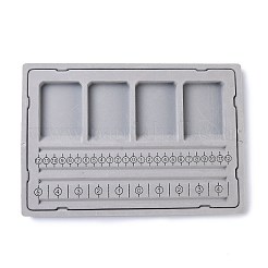 Tableros de diseño de cuentas de pulseras flocadas de plástico&nbsp;LS-ODIS-Z001-01