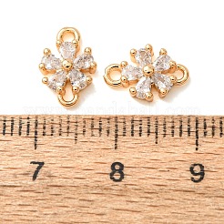 Verbindungsanhänger mit durchsichtigem Zirkonia-Pavé aus Messing&nbsp;CU-CBAEC99-15G
