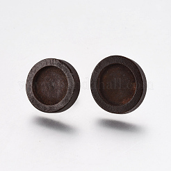 Accessoires de boucles d'oreilles en bois&nbsp;WOOD-WH0021-12D