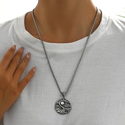Collares colgantes de acero inoxidable punk 201&nbsp;VP2873-3