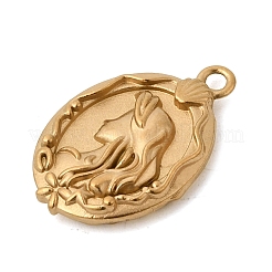 Pendentifs en acier inoxydable 304 émaillés&nbsp;STAS-B128-27G