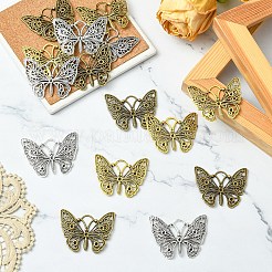15 pendentif papillon en alliage de style tibétain&nbsp;TIBEP-YW0002-23