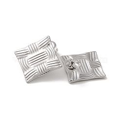 Orecchini a bottone in acciaio inossidabile 304 anti-ossidazione per donna&nbsp;EJEW-L272-027P-01