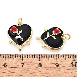 Ciondoli smaltato in ottone&nbsp;KK-N268-84G