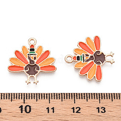 Pendentifs en émail d'alliage de jour de thanksgiving&nbsp;X-ENAM-D060-03F-KCG