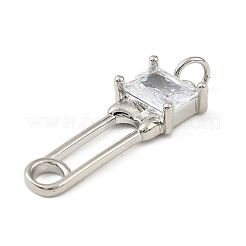 Ottone micro spianare pendenti zirconi&nbsp;KK-H527-30P