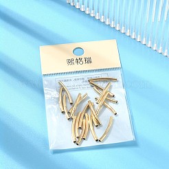 Perles tubulaires incurvées en laiton shegrace&nbsp;XGRPCU093-259G