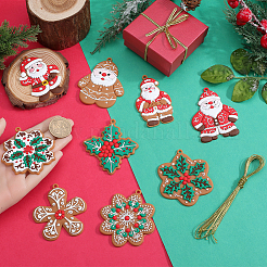 1 ensemble de pendentifs de Noël en plastique&nbsp;DIY-SC0026-46A