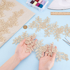 Polyester-Metallic-Spitzenapplikationen&nbsp;DIY-WH0401-94D