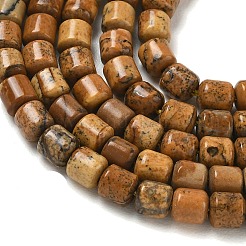 Chapelets de perles en jaspe avec images naturelles&nbsp;GG-CBAC70A-A04